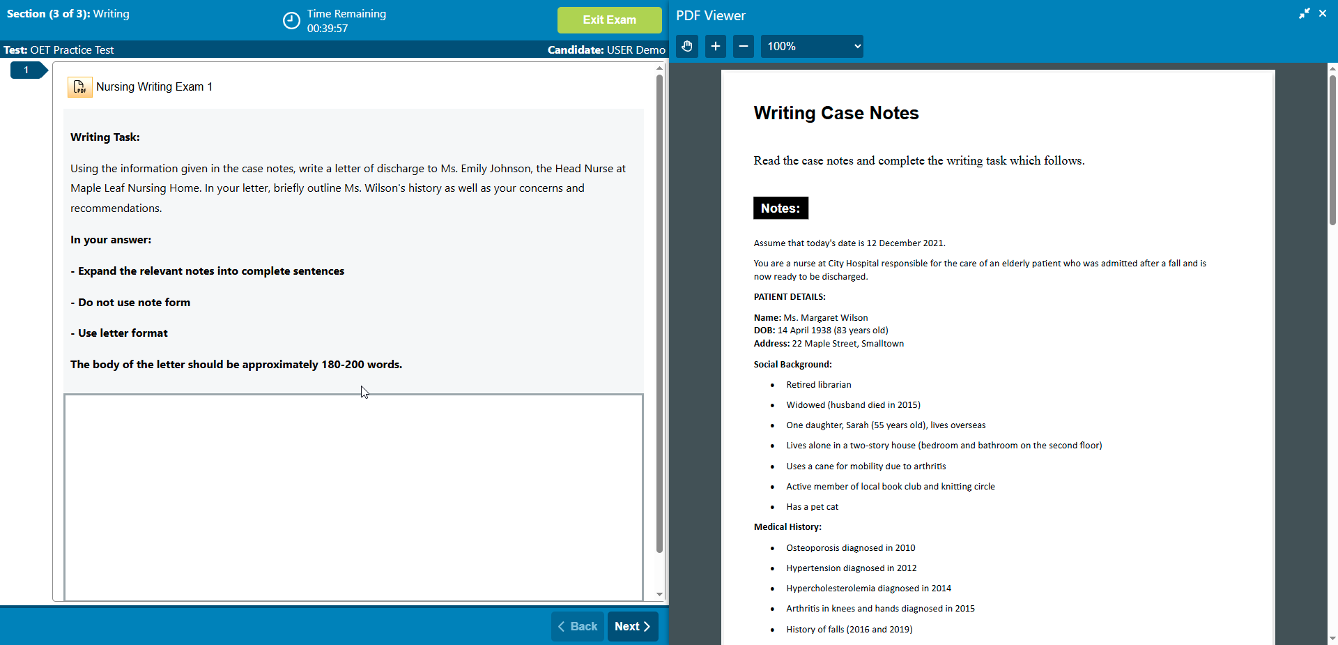 The CCS Cases OSCE admin portal popup which allows the admin to assign a student to a group.